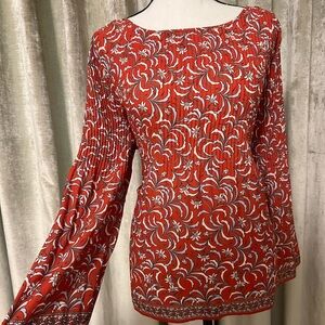 Floral Red Women's Top